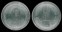 INDIA  ( REPUBLIC )   5 RUPIAS  2006  KM# ?  SC/UNC  "NARAYANA GURUDEV"   DL-6937 - Inde