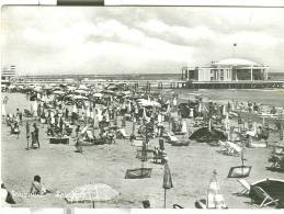 SENIGALLIA, SPIAGGIA, B/N VIAGGIATA  1962,  ANIMATA , - Senigallia