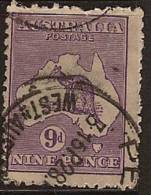 AUSTRALIA 1915 9d Violet Roo U SG 39 PS228 - Gebruikt