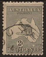 AUSTRALIA 1915 2d Grey Roo U SG 35 PS147 - Gebraucht