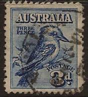 AUSTRALIA 1928 3d Kookaburra U SG 106 PS331 - Gebruikt