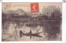 95 HERBLAY Crue  De La Seine Jan 1910 Villas Du Quai De La Seine - Herblay