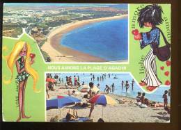 Delcampe - CPM Maroc AGADIR Multi Vues Vue Panoramique La Plage - Agadir