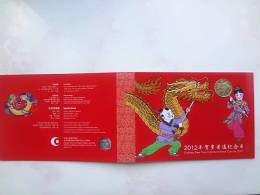 China 2012 Year Of The Dragon Commemorative Coin / 1 Yuan COMM.FOLDER - Cina