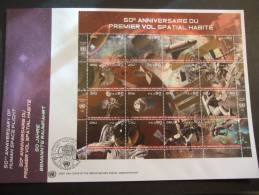 UNITED NATIONS GENEVE   2011  SPACE FLIGHT    FDC       MNH **    (1051300-100/015) - Nuovi