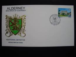 Alderney 54 FDC, Island Hall (ehemaliger Regierungssitz) - Alderney