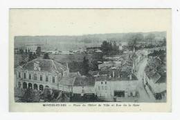 MONTIER EN DER - Place De L'Hôtel De Ville Et Rue De La Gare - Montier-en-Der