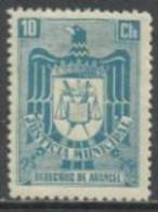 0477-SELLO FISCAL ESPAÑA 1940 ETAPA FRANQUISTA JUSTICIA MUNICIPAL 10 CTS NUEVO ** MNH - Revenue Stamps