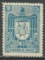 0477-SELLO FISCAL ESPAÑA 1940 ETAPA FRANQUISTA JUSTICIA MUNICIPAL 10 CTS NUEVO ** MNH - Fiscales