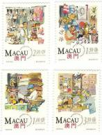 Macau / Work / Shops / Craft / Butcher - Unused Stamps