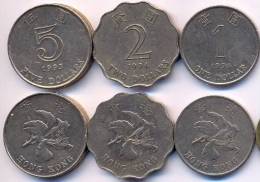 Hong Kong Coins Set VF (3 Pc) 1993 1994 - Hong Kong