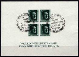 Deutsches Reich, 1937, Mi Block 8 Mit SST (Sonderstempel) [030213I] @ - Blocs