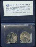 Yougoslavie Yugoslavia Coffret Officiel BU 2 X 10 Dinara 1983 Bataille De Neretva Proof / BE / PP KM PS12 - Joegoslavië