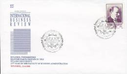 Turkey Sonderstempel 1993 Cover Brief Istanbul University Faculty Of Business Administration Ataturk Stamp - Storia Postale