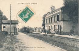 MAYET - La Gare, Vue Intérieure - Train - Mayet