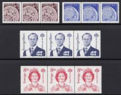 Suecia / Sweden 2000 - Sellos De Rollo (11 Tiras De 3) - MNH ** - Unused Stamps