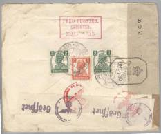 Indien 1943-09-04 MORADABAD Doppelzensur Brief Nach Lausanne - Other & Unclassified