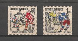 Checoslovaquia 1972, Wc Hockey. - Unused Stamps