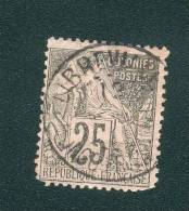 CONGO FRANCAIS ALPHEE DUBOIS 25C COL. GENERALES N°54 OB LIBREVILLE RARE DEF. COTE DALLAY 200 EUROS - Altri & Non Classificati