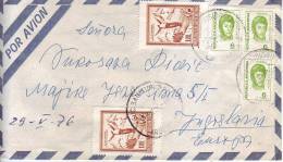 SKI JUMP-1 P-6 P-AIRMAIL-COVER-ARGENTINA- YUGOSLAVIA-POSTMARK SAN ISIDRO-ARGENTINA-1973 - Posta Aerea