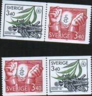 Svezia Sweden  Schweden Suede 1986 For Peace And Freedom Pace E Liberta 2v Complete Set ** MNH - Nuevos