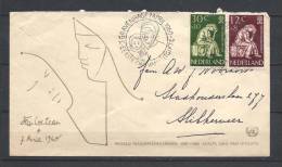 Nederland 1960 - FDC Vluchtelingen, Refugees  NVPH E42 Mi. 744-45 On ETB - Used, Oblit., Gest. - Covers & Documents