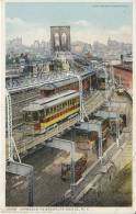 BROOKLYN BRIDGE-GARE ET TRAIN-METRO.1924-TTB - Métro