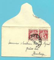 339(X2) Op Naamkaartomslagje (carte Visite), Met Stempel BRUGGE 3E - 1932 Ceres Und Mercure