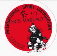 Autocollant - Sticker ISD Grigny Arts Martiaux, Années 1980, Ø 110mm - Autres & Non Classés