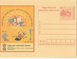 Renewable Energy (Gujarati Language), Solar Street Light, Preparing Food, Etc., Meghdoot Postal Stationery - Altri & Non Classificati