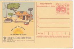 Renewable Energy (Gujrati Language), Solar Street Light, Preparing Food, Wind Energy. Etc., Meghdoot Postal Stationery - Other & Unclassified