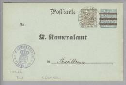 Heimat DE BW WIERNSHEIM 1911-07-31 Auf DIENSTGANZSACHE Mi#DPB2b - Postal  Stationery