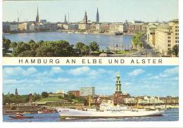 Delcampe - G2003 Hamburg An Elbe Und Alster - Navi Ships Bateaux / Viaggiata 1968 - Mitte