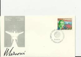 CANADA 1974 -FDC 100 YEARS FROM BIRTH OF GUGLIELMO MARCONI  W 1 ST OF 8 C.POSTMARK OTTAWA NOV 15 RE2030 - 1971-1980