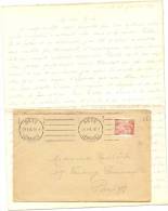 LPU5 - FRANCE IRIS 1f50 SUR LETTRE SETE / PARIS 23/1/1945 AVEC SA CORRESPONDANCE - 1939-44 Iris