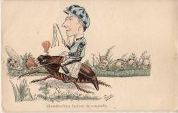 Illustrateur   Frédillo   Satyrique Politique  Chamberlain  Scarabée  Insecte - Autres & Non Classés