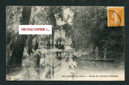 91 - Essonne - YERRES : Pêcheurs Sur Les Bords De L'Yerres à L'Abbaye. - Yerres