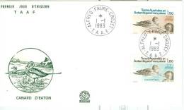 TAAF ENV  FDC 1983 CANARD EATON - FDC