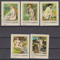 Fujeira 1970 Art. Painting  Mi 648-52 -5v - MNH - Desnudos