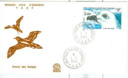 TAAF ENV  FDC 1985 PETREL DES NEIGES - FDC