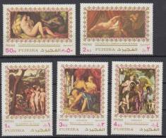 Fujeira 1972 Art. Painting  Mi 864-68 -5v - MNH - Desnudos