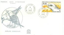 TAAF ENV  FDC 1986 GOELAND DOMINICAIN - FDC