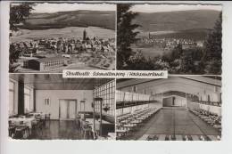5948 SCHMALLENBERG, Stadthalle Mehrbildkarte 1962, Aptierter Schmallenberg-Stempel - Schmallenberg