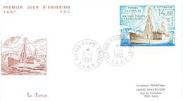 TAAF ENV  FDC 1992 LE TOTTAN - FDC