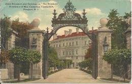 MAIN ENTRANCE AND GATEWAY TO "THE BREAKERS". RESIDENCE OF MRS. CORNELIUS VANDERBILT. NEWPORT. R.I. - Newport