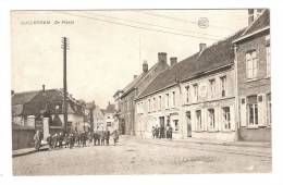 CPA : Belgique : Wevelgem : Gulleghem : De Plaats : Animation - Maisons - Peu Commune - Wevelgem