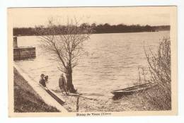 CPA :58 - Nièvre : Etang De Vaux : Animation - Petite Jetée , étang , Barque , Forêt Au Loin : Vue Peu Commune - Autres & Non Classés