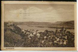 Cpa REMAGEN Panorama Vue Generale Village Eglise Voyagé 1921 Timbre Cachet Flamme Koln 1 Et W - Remagen