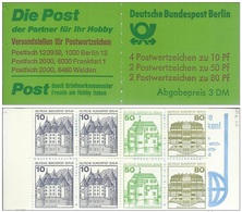 1982 Berlin - Berlino, Markenheftchen MH-MiNr. 13 A OZ - Carnets