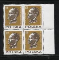 POLAND 1977100TH BIRTH ANNIV FELIKS DZIERZYNSKI RUSSIA BLOCK NHM Founder Russian Secret Police  Revolutionary Communism - Police - Gendarmerie